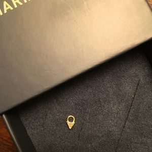 Maria Tash yellow gold 2.5 mm triangle charm. NWOT
